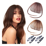 Mini Flequillo Postizo De Cabello Sintético Orgánico 