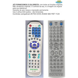 Controle Compatível Zetex Zh400 Zh500 Dvd Fbt 1124