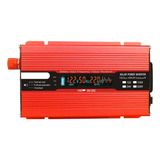 Convertidor De Voltaje Rojo 1000w 2000w 12v 240v Inversor Us