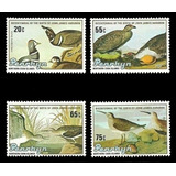 Fauna - Aves - Audubon - Penrhyn 1985 - Serie Mint  Yv 306-9
