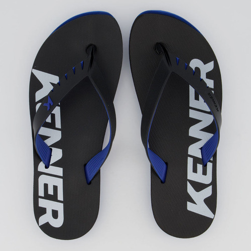 Chinelo Kenner Red Preto E Azul