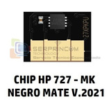 Chip Cartucho Hp 727 Chip Plotter T2500 T1500 Negro Mate