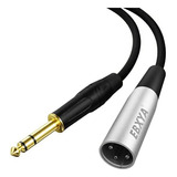 Cable De Micrófono Balanceado Ebxya 1/4 Trs A Xlr Macho, 6 P