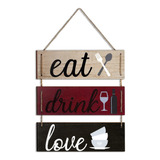 Letreros De Cocina Eat Drink Love Decoración De Pared ...