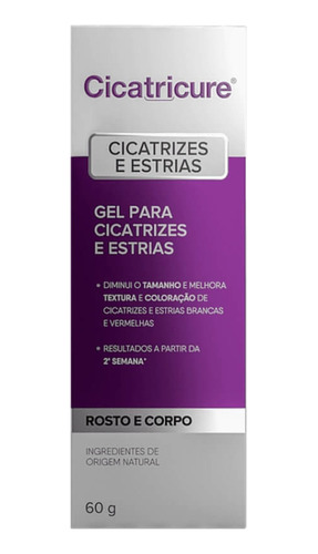 Cicatricure Gel P/ Cicatrizes E Estrias 60g