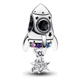 Charm Cohete Espacial Plata 925  Te Amo Hasta La Luna Y Mas 