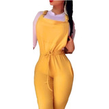 Jumpsuit Overol Peto De Algodón Para Dama