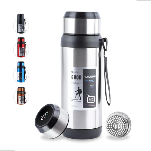 Garrafa Termica Inox 1l Café Academia Água Camping Squeeze