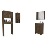 Mueble Lavamanos + Baño + Muro + Botiquin Barcelona- Coñac