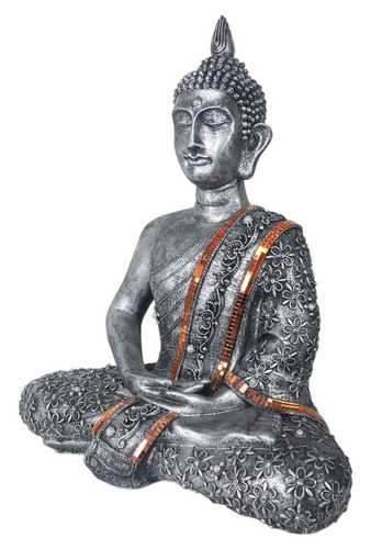 Estatueta Buda Híndu Xg3 Em Resina Decorativo Enfeite