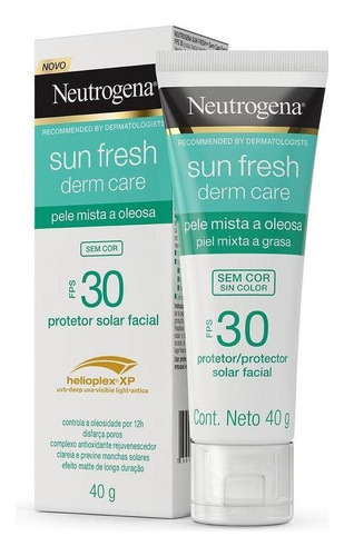 Protetor Solar  Neutrogena  Sun Fresh Derm Care 30fps  En Gel Creme