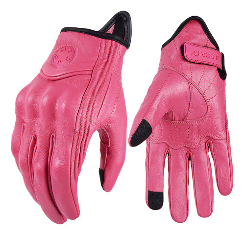 Guantes Vintage De Piel Para Moto Moto Sports Protect Gl [u]