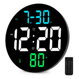 Reloj De Pared Digital Grande, Reloj Digital Grande De 9 Pul