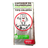 100 Bolsas De Celofan Medidas 8x20 Biodegradable