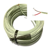 Cabo Manga 2 Vias 26awg=0,14mm S/ Blindagem Bege Rolo 100mts