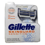 Navajas Gillette Skinguard Sensitive C 4 Repuestos Importado