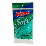 Luva De Látex Tamanho P Verde Soft Sanro