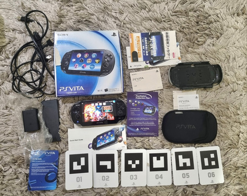 Ps Vita 128 Gb Completo Na Caixa 