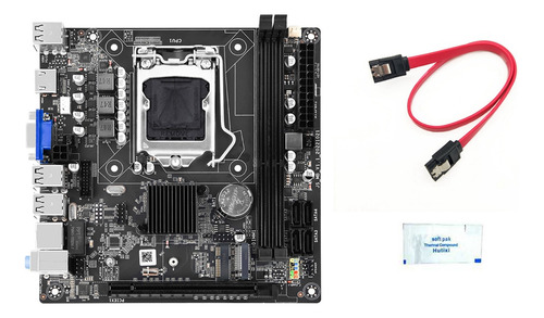 Placa Madre H61s (h61), Grasa Térmica Y Cable Lga1155 2xddr3