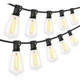 Guirnalda De Luces Led 15m 15+1 St-38 Focos Exterior Vintage