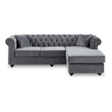 Sofa Chester Sillon Chesterfield 3 Cuerpos Mas Puff 210x160