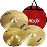 Kit Set Pratos Orion Twister Twr90 14/16/20 Bateria C/ Bag