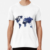 Remera Mapa Antiguo Del Mundo Algodon Premium