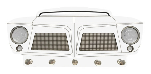 Porta Chaves Decorativo F75 Rural Ford Willys Jeep