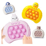 Brinquedo Mini Game Pop It Fast Push Anti Stress Com Pilhas Cor Ursinho