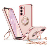 Funda Para Samsung A14 Con Soporte 360° Rosa