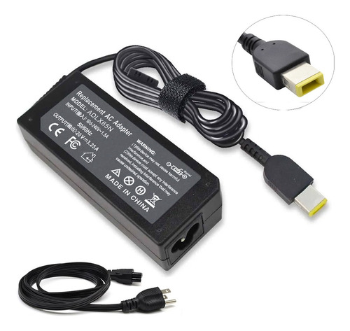 Cargador Para Lenovo T450 T460 T460s 20v 3.25a Usb