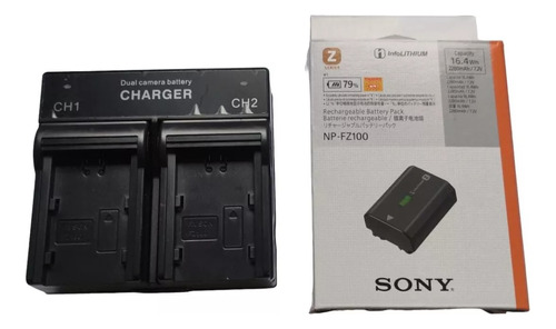Kit Bat-eria Sony Np-fz100 + Carregador Para Camera A7iii