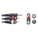 Cable De Audio Rca - Mini Plug 3mts Stagg Syc3mpsb2cm