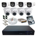 Kit Cftv 8 Câmeras Segurança Residencial Comercial Dvr 8ch