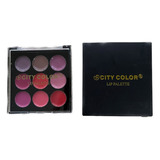 City Color ® Lip Palette Paleta Labial 9 Colores Labios Ev