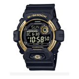 G Shock G 8900gb 1 Original Digital Negro Con Acero Dorado