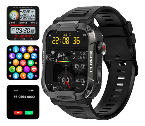 Reloj Inteligente Bluetooth Militar (responder/llamar)