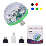 Mini Bola Usb Luz Led Para Teléfono. 