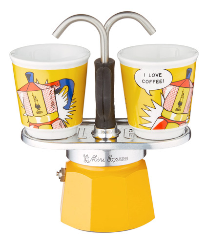 Bialetti Mini Express Lichtenstein: Moka Set Incluye