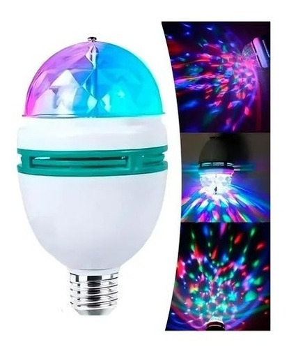 Lampara Foco De Luz Led Rgb Tipo Disco Bolichera Fiesta