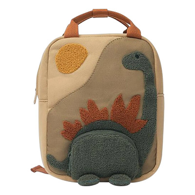 Mochila De Dinossauro Pequena Bordada Ao Sol Com Gola . | Frete grátis