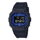 Reloj Casio G-shock Gw-b5600bp-1 Bluetooth Solar Casiocentro Color De La Malla Negro Color Del Bisel Negro Color Del Fondo Azul