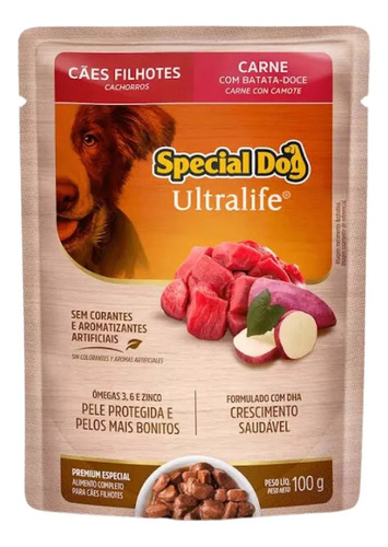 Specialdog Sachê Ultralife Cão Filhote Carne E Batata 100g