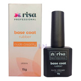 Base Rubber Risa Nude Creamy Cabine Leduv 15g - Unhas De Gel