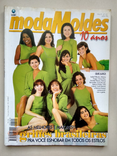 Revista Moda Moldes 121 Luiza Brunet Mônica Fraga C607