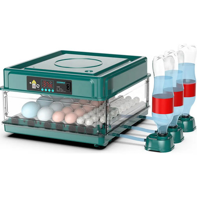 Incubadora (48 Huevos) Pollos Y Aves Con Giro Automatico Con Manual en Español,se Pueden Conectar Baterías | Envío gratis