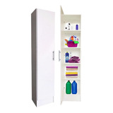 Despensero Cocina 1 Puerta 1.80m X 0,40m Organizador Blanco