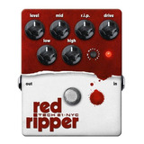 Pedal  Distorsion Fuzz Para  Bajotech 21 Red Ripper Analog