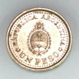 Moneda 1 Peso 1960 Argentina Conmemorativa 150 Aniv Rev Mayo