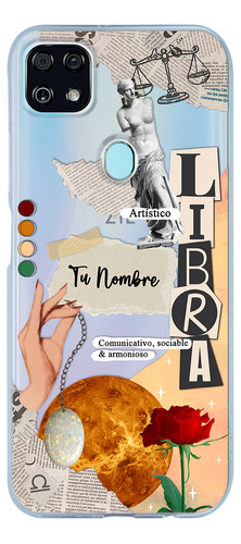 Funda Para Zte Mujer Signo Zodiaco Libra Con Tu Nombre